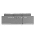Soma Dawn Gray Left Sectional Sofa Bed